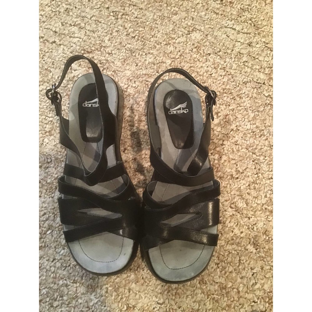 Dansko Lolita full grain black sandal size 40 - Picture 4 of 9